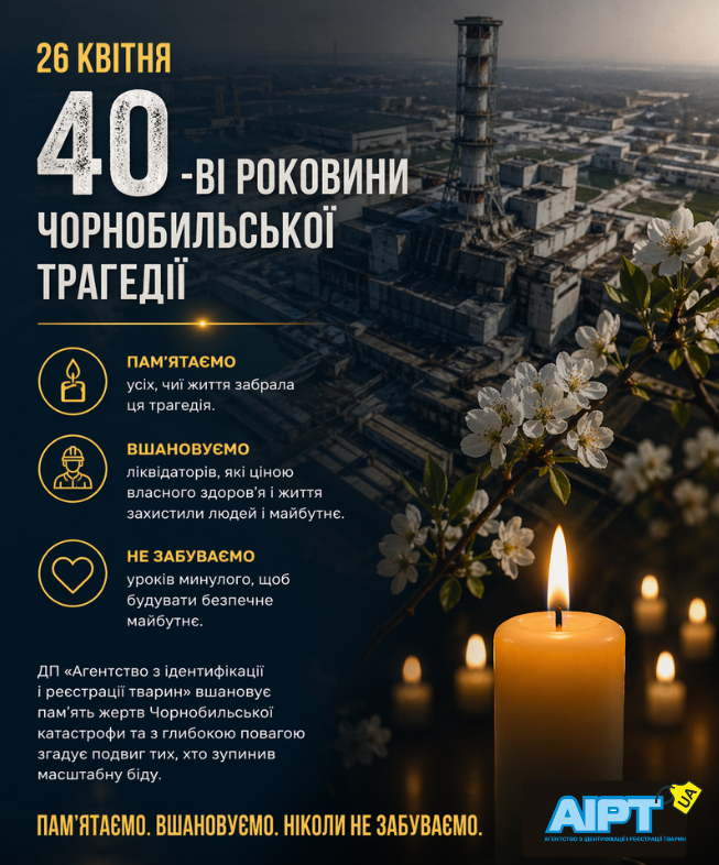 26 квітня — 40-ві роковини Чорнобильської трагедії