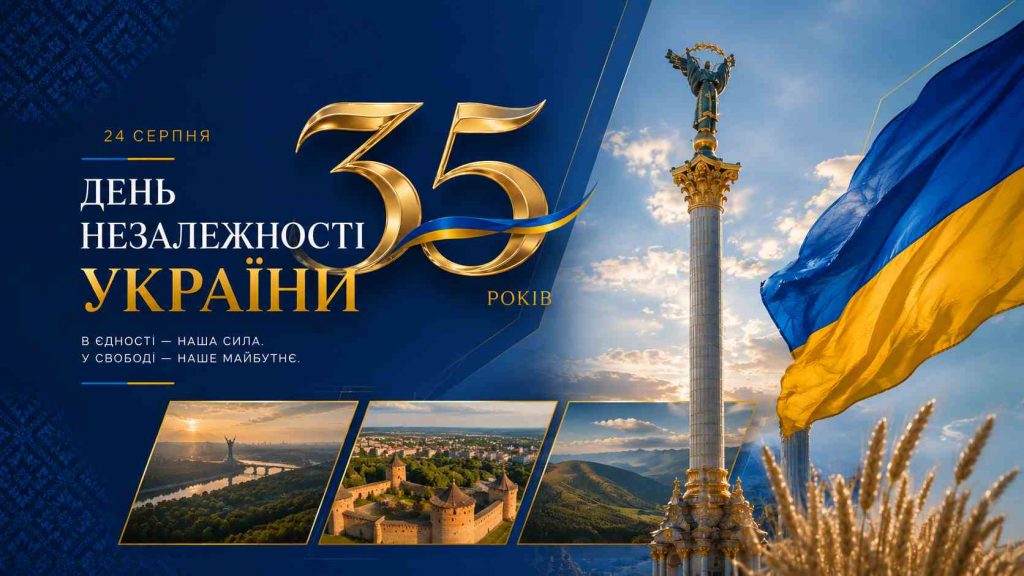 З 35-ю річницею Незалежності України!